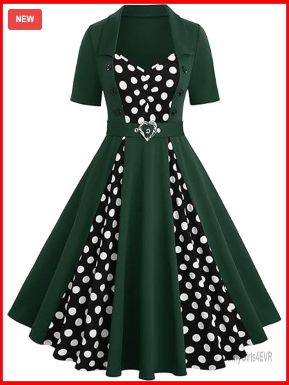 Plus Size Retro Vintage Rockabilly Cocktail Swing Midi Dress